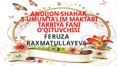 7-s inson odobida aks etuvchi xulq-atvor — PPTX
