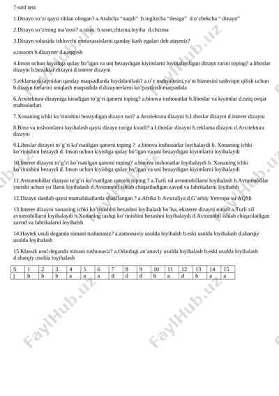 7-sinf test — DOCX