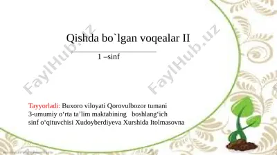 1-sinf o`qish savodxonligi — PPTX