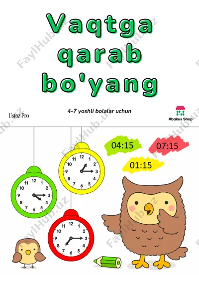 vaqtga qarab bo'yang - ustozpro — PDF