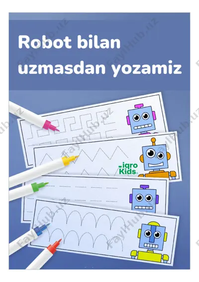 robot bilan uzmasdan yozamiz - iqrokids — PDF