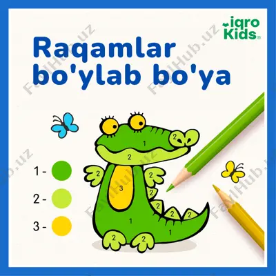 raqamlar bo'ylab bo'ya-iqrokids — PDF