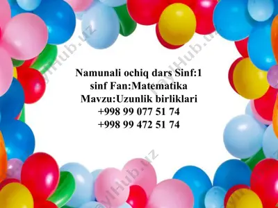 1_sinf_matem_uzunlik_o`lchov_birliklari_ditsemetr_metr_mavzusida — PDF
