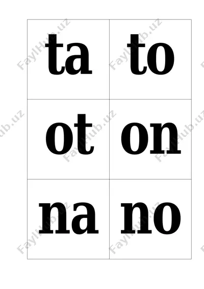 bo`g`in va harflar. m gacha. — PDF