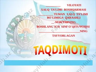 yangi hayot uchun, yangi o'zbekiston uchun 2 — PPTX