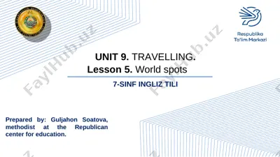 7-sinf ingliz tili — PPT