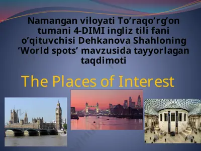 44134_london_the_places_of_interesrt — PPTX