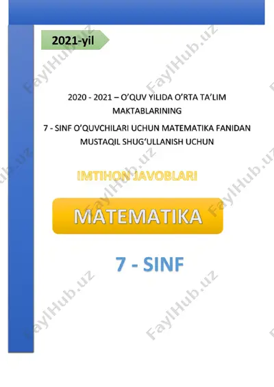 7-sinf matematika_uzimtihon_2021 — PDF
