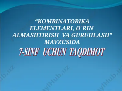 7-sinf — PPT
