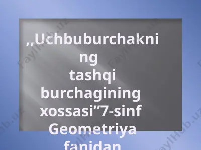 7-sinf geometriya — PPTX