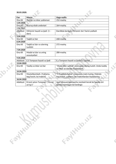 7.mavzular .ona tili millat ruhi.kumush — DOCX