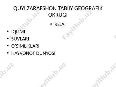o'rta zarafshon7 — PPTX
