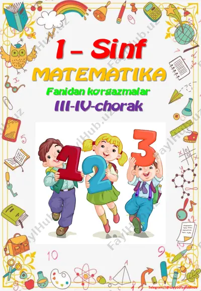 1_sinf_matematika_ko'rgazmalar_3_4_chorak_2022_2023_o'quv_yili_uchun — PDF