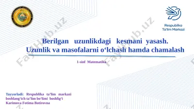 1-sinf matematika — PPTX