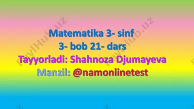 3- sinf matematika 3-bob — PDF