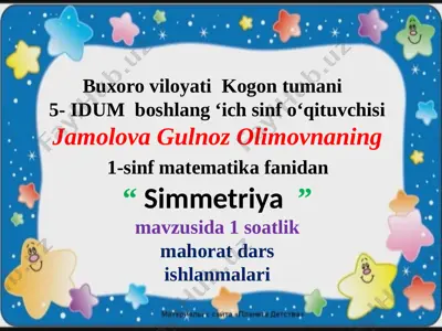 1-sinf matematika jamolova gulnoz olimovna (2) — PPTX