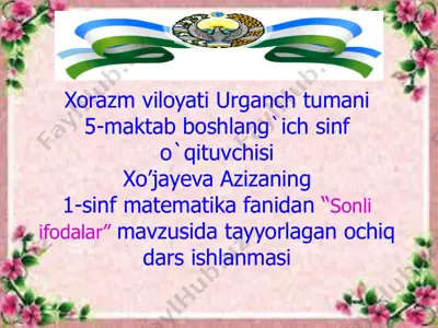 1-matematika_4-chorak_sonli ifodalar — PDF