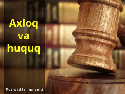 8-sinf huquq 10.axloq va huquq+ — PPTX