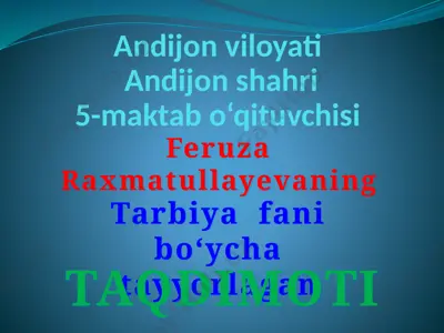 8. 1.iftixorimsan - jannatmakon o'zbekiston — PPTX