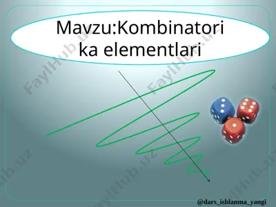 8-sinf algebra 88.kombinatorika elementlari 3+ — PPTX