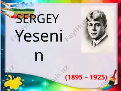 sergey yesenin — PPTX