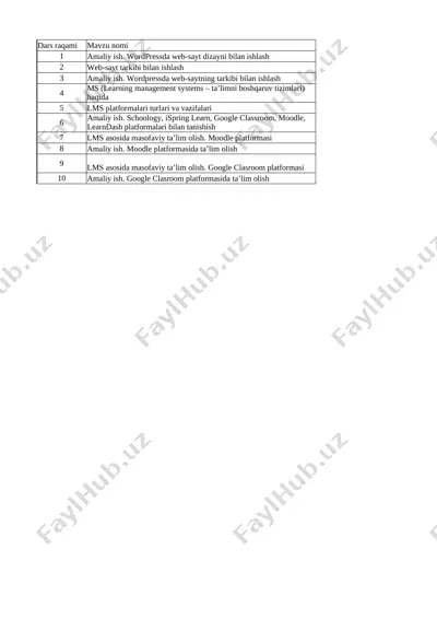 8-sinf informatika 3-chorak @uqituvchiga_hujjat — XLSX