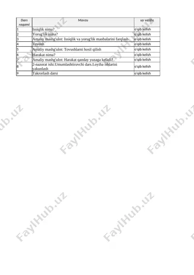 1- sinf 4-chorak at olam — XLSX