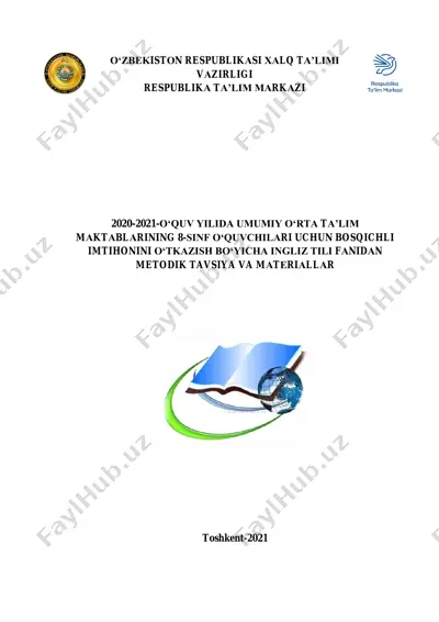 ingliz tili 8 imtihon 2021 — PDF