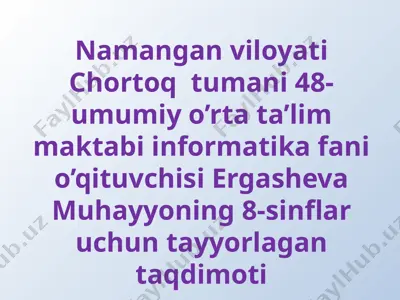 mantiqiy amallar — PPTX