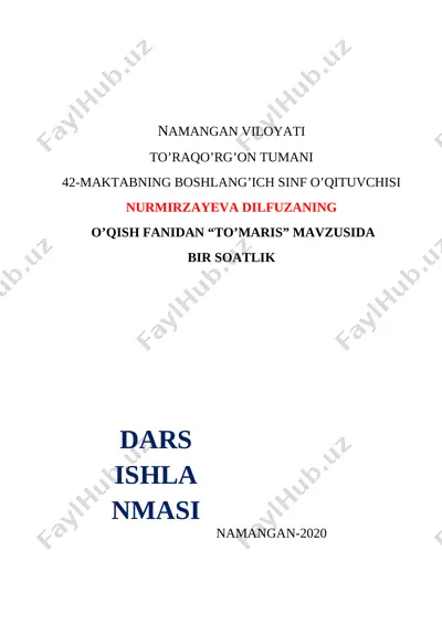 4-sinf o'qish — DOCX