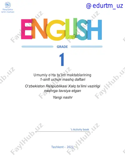 ingliz tili 1_mashq daftari — PDF