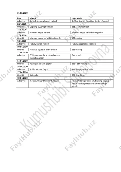 8.mavzular.ona tili millat ruhi.kumush — DOCX