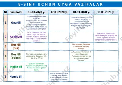 8-sinf-uyga-vazifalar — PDF