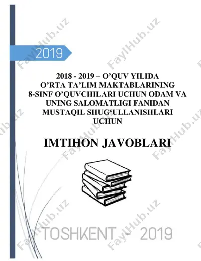 8-sinf biologiya javoblari 2019 — PDF
