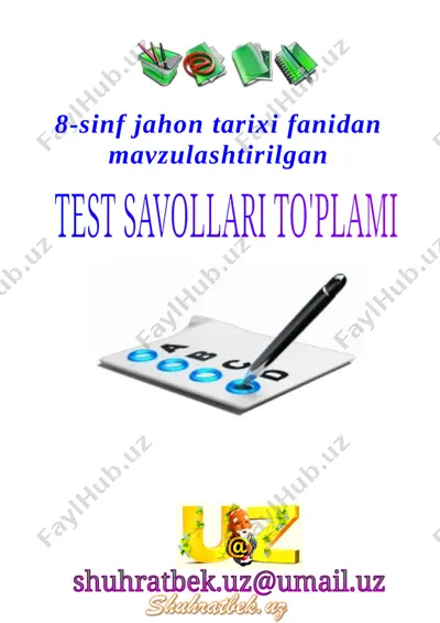 8-sinf jahon tarixi mavzu.870 — DOCX