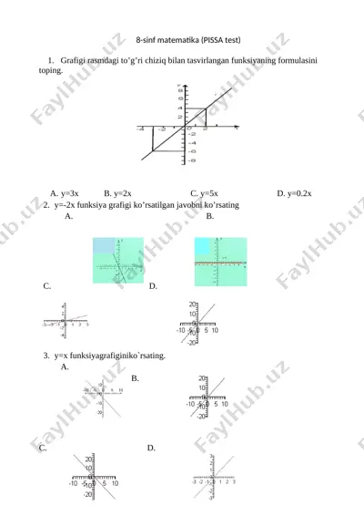 8-sinf pisa matematika — DOCX