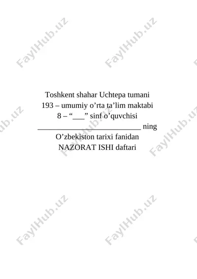 8 o'zbek — DOCX