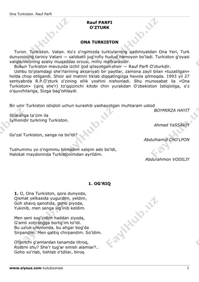 rauf parfi. ona turkiston — PDF