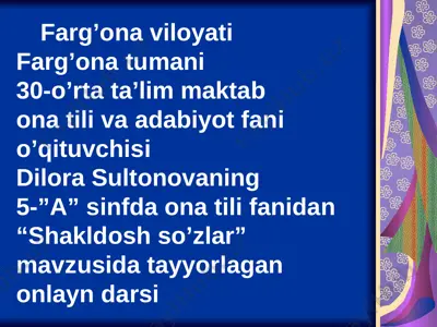 onlayn — PPT