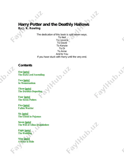 book 7 - harry potter and the deathly hallows — PDF