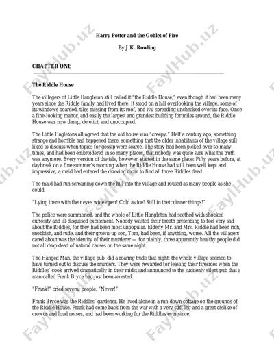 book 4 - harry potter and the goblet of fire — PDF