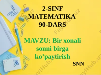 2-sinf 90-dars — PPTX