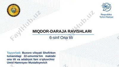 6-sinf ona tili — PPTX
