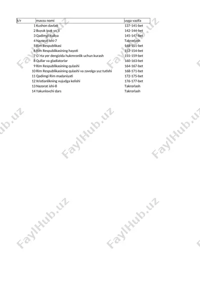 6-sinf tarix — XLSX