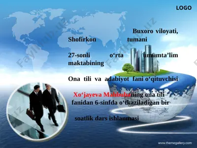 sifatlarning yasalishi — PPTX