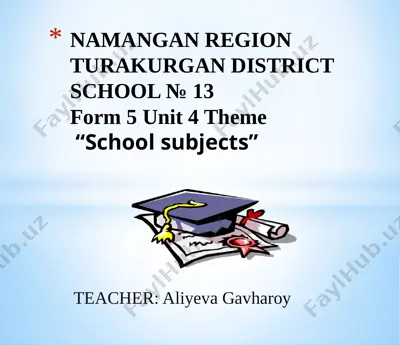 aliyeva gavharoy taqdimoti — PPTX