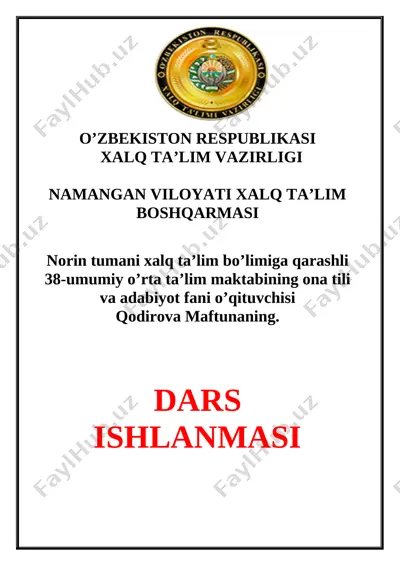 bo`g`in dars ishlanma — DOCX