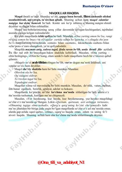 maqol & topishmoq — PDF