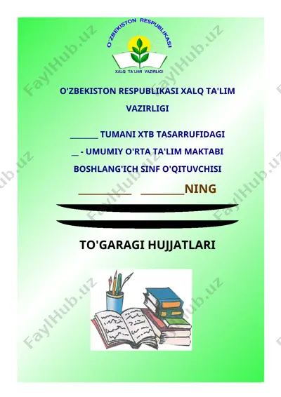 1-sinf husnixat to'garaki — DOC