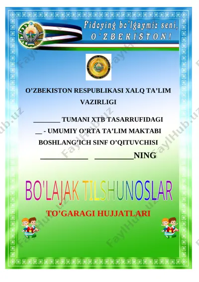 5-ona tili tto'garak 2020-2021 yil — DOCX